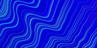 Light Pink, Blue vector background with curved lines.