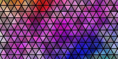 Light Multicolor vector layout with lines, triangles.