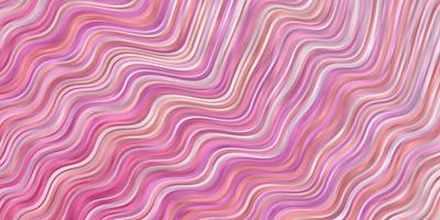 Light Pink vector background with wry lines.