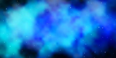 Dark Pink, Blue vector background with small and big stars.