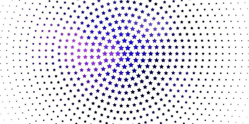 Light Pink, Blue vector pattern with abstract stars.