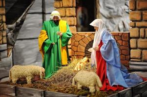 conjuntos de pesebre de navidad foto