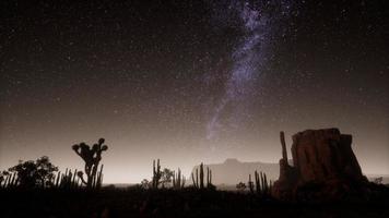 Hyperlapse in Death Valley National Park Desert Moonlit Under Galaxy Stars photo