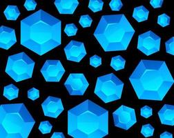 blue hexagon sequins