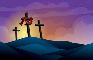 Holy Week Good Friday Background vector