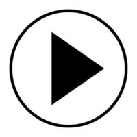 media player icon symbol flat design vector inspiration. Play icon symbol vector style design. Play icon basic element graphic resources