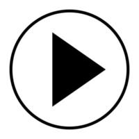 media player icon symbol flat design vector inspiration. Play icon symbol vector style design. Play icon basic element graphic resources