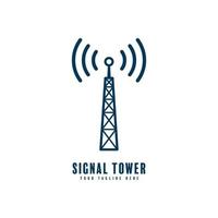 signal tower silhouette vector