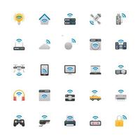 Internet Of Things Gradient Style. Smart Light, Smart Home, Wireless, Computer, Network And More. Perfect For Website, Apps, And Presentation vector