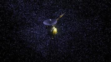 Satellite Cassini is approaching Saturn photo