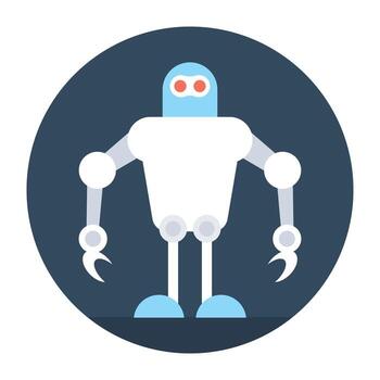 conceptos de robot bionico vector