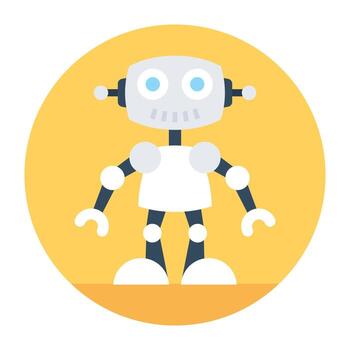 conceptos de robot bionico vector