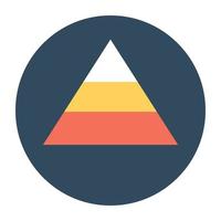 Trendy Pyramid Concepts vector