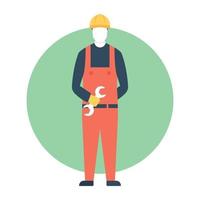 Trendy Plumber Concepts vector