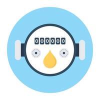 Trendy Gas Meter vector