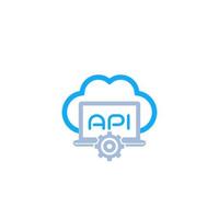 Cloud API, vector icon