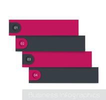 1,2,3,4 steps, timeline, vector infographics elements with empty space for text