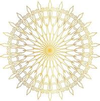 diseño de mandala real con degradado dorado, fondo, patrón vector