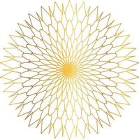 Royal Mandala design with golden gradient, background, pattern vector