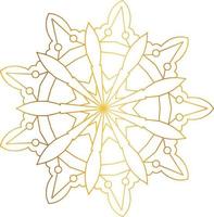 Royal Mandala design with golden gradient, background, pattern vector