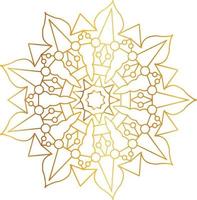 Royal Mandala design with golden gradient, background, pattern vector