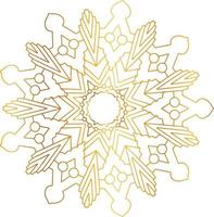 Royal Mandala design with golden gradient, background, pattern vector