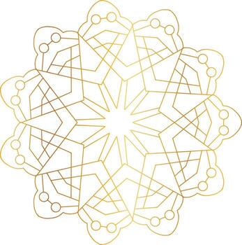 diseño de mandala real con degradado dorado, fondo, patrón vector