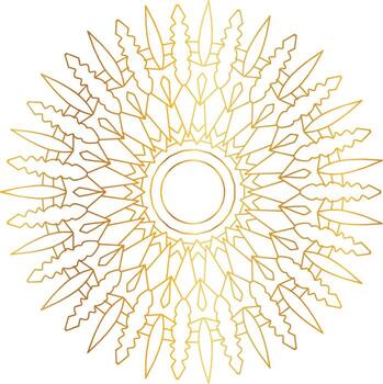 Royal Mandala design with golden gradient, background, pattern vector