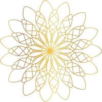 Royal Mandala design with golden gradient, background, pattern vector