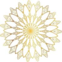 Royal Mandala design with golden gradient, background, pattern vector