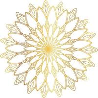 Royal Mandala design with golden gradient, background, pattern vector