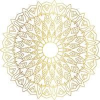 Royal Mandala design with golden gradient, background, pattern vector