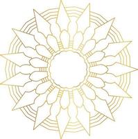 Royal Mandala design with golden gradient, background, pattern vector