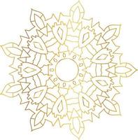 Royal Mandala design with golden gradient, background, pattern vector
