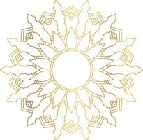 Royal Mandala design with golden gradient, background, pattern vector