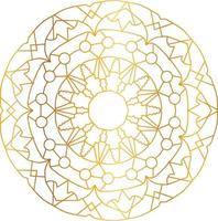 Royal Mandala design with golden gradient, background, pattern vector