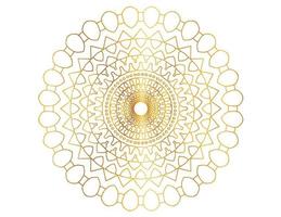 Golden gradient mandala design with royal art vector