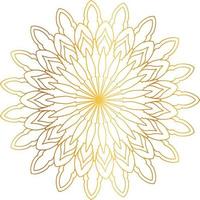 Royal Mandala design with golden gradient, background, pattern vector