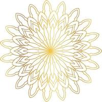 Royal Mandala design with golden gradient, background, pattern vector