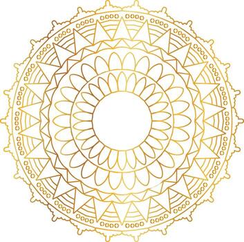 diseño de mandala real con degradado dorado, fondo, patrón vector