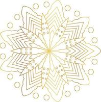 Royal Mandala design with golden gradient, background, pattern vector
