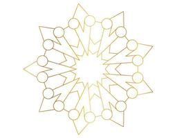 Golden gradient mandala design with royal art vector