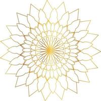 Royal Mandala design with golden gradient, background, pattern vector