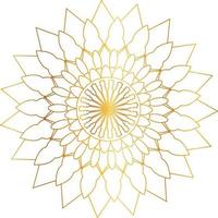 Royal Mandala design with golden gradient, background, pattern vector