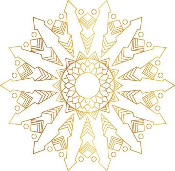 diseño de mandala real con degradado dorado, fondo, patrón vector