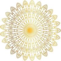 Royal Mandala design with golden gradient, background, pattern vector