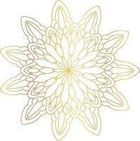 Royal Mandala design with golden gradient, background, pattern vector