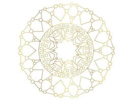 Mandala Art with golden gradient, designing, background, vector