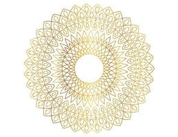 Mandala Art with golden gradient, designing, background, vector