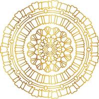 Mandala art with golden gradient and royal design vector